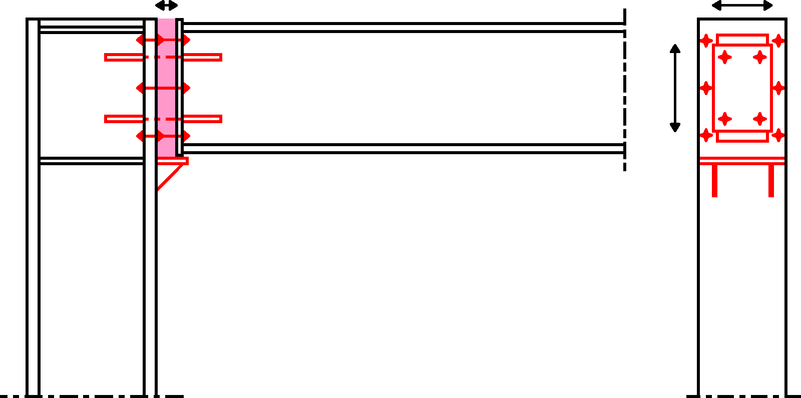 Image: Controllable connectors between the header and either the pillar